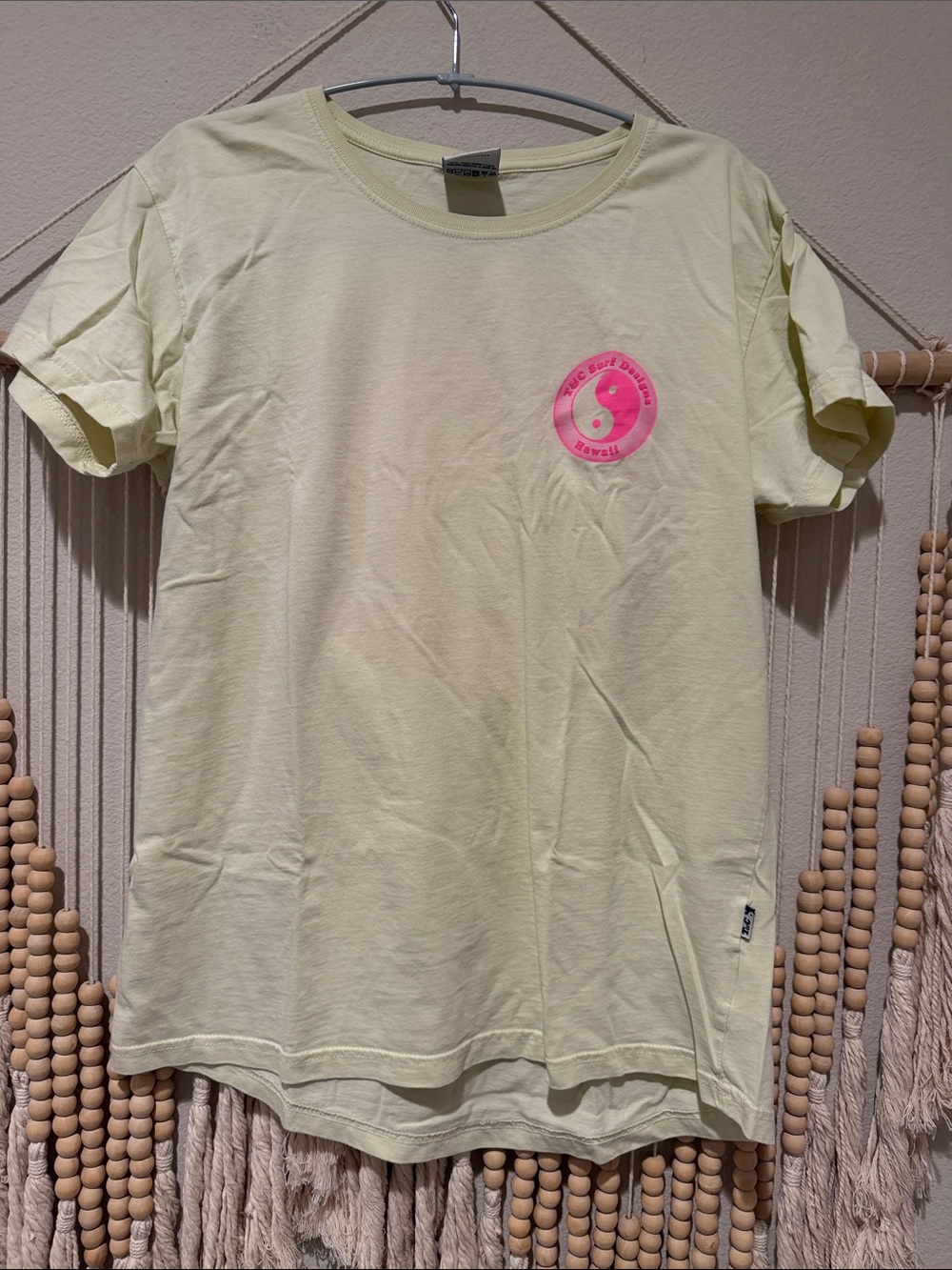 T&C Surf Designs Women’s Light Lime Organic Cotton Tee L